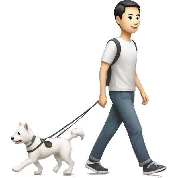 A Chinese man Taking a walk emoji