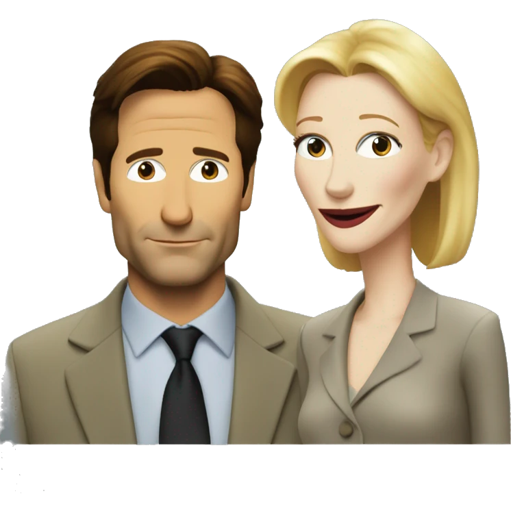 cate blanchett with mulder emoji