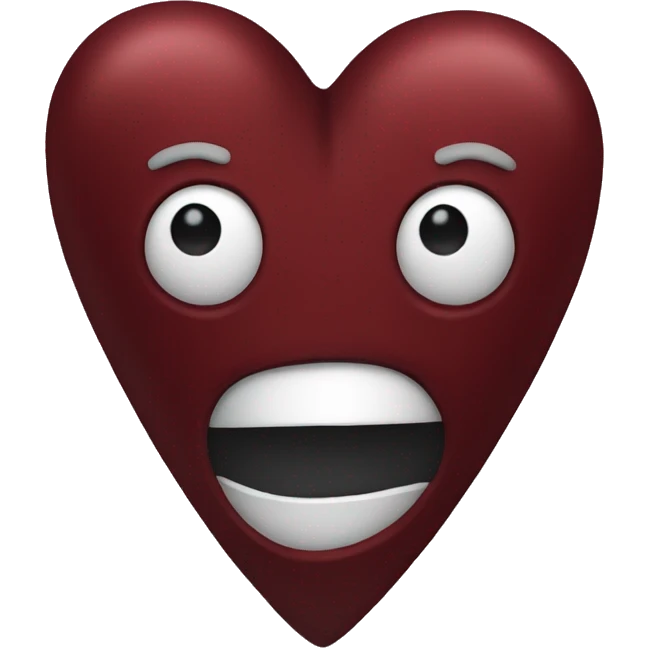 dark red heart emoji