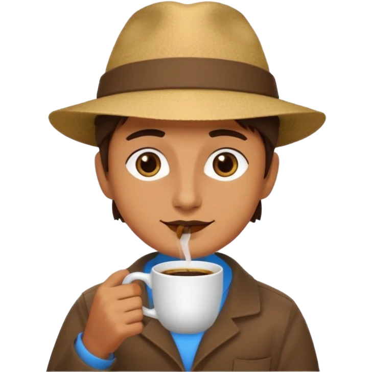 Khepresh god drink coffee emoji