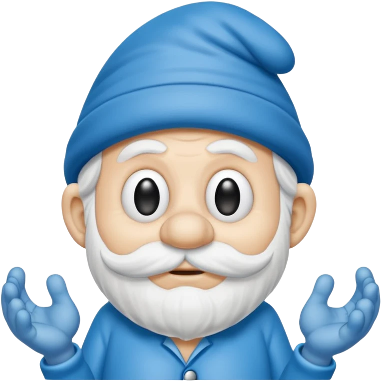 grandfather smurf  emoji
