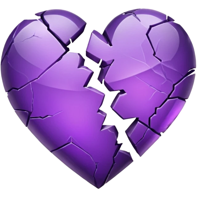 purple broken heart emoji