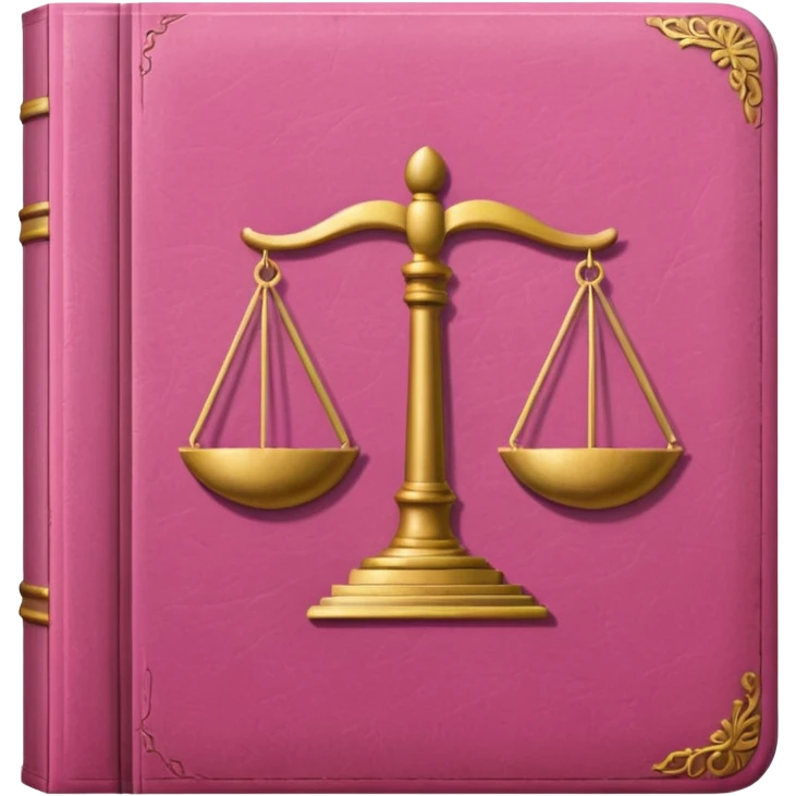 pink law book emoji