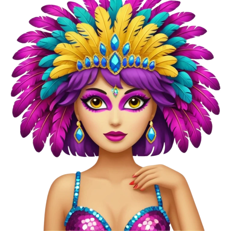 showgirl costume emoji
