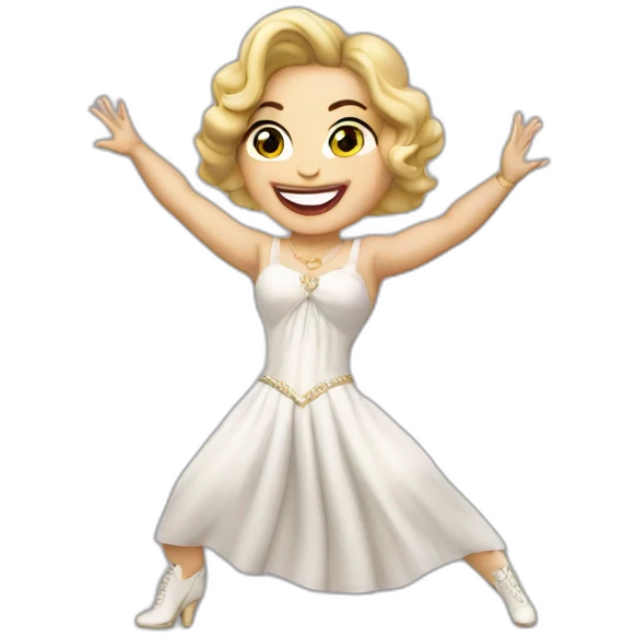 Madonna cantante bailando emoji
