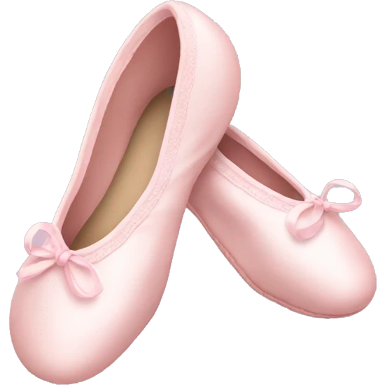 Pale pink ballet shoes emoji