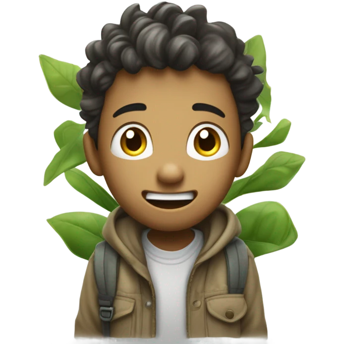 My boy perla gettin mad huzz  while geeked out at the sWamp emoji