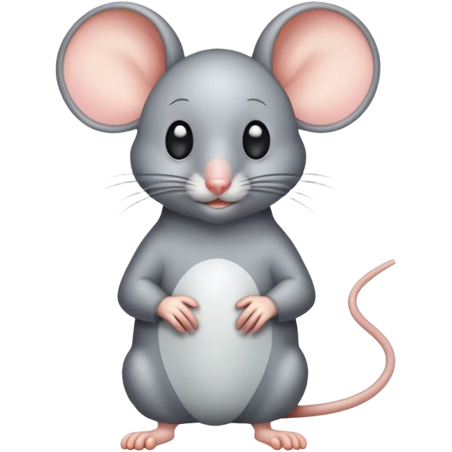 person as a mouse emoji