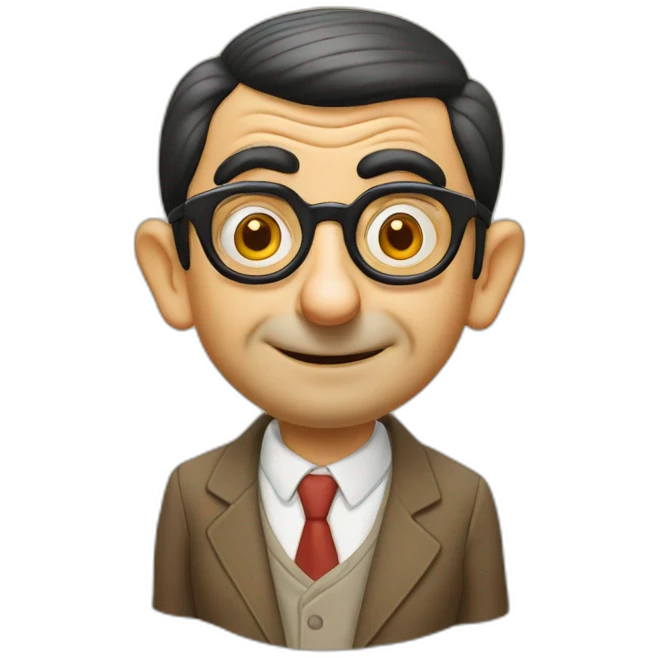 Mr. Bean gafas emoji