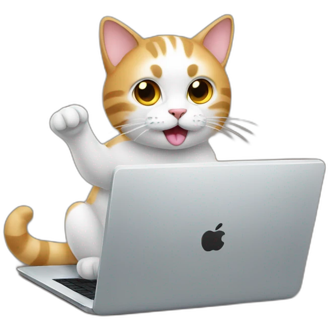cat with laptop emoji