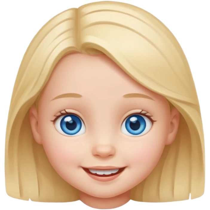 baby girl with blue eyes emoji