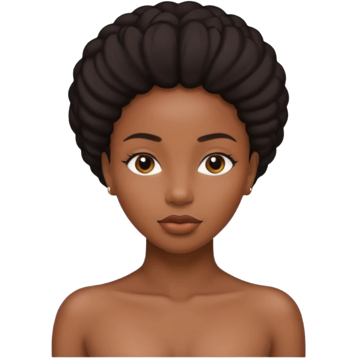 Naked black women emoji