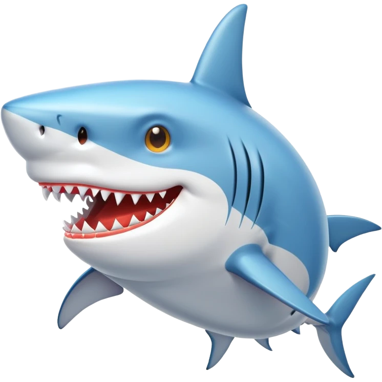 Shark wih sunscreen on emoji