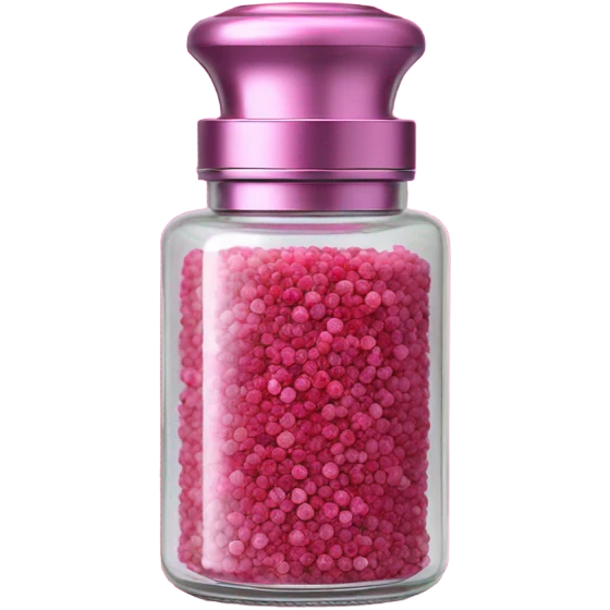 pink peppercorn in grinder bottle emoji