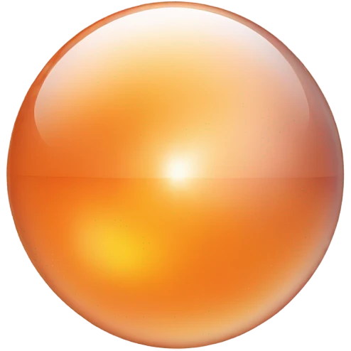 Orange crystal circle emoji