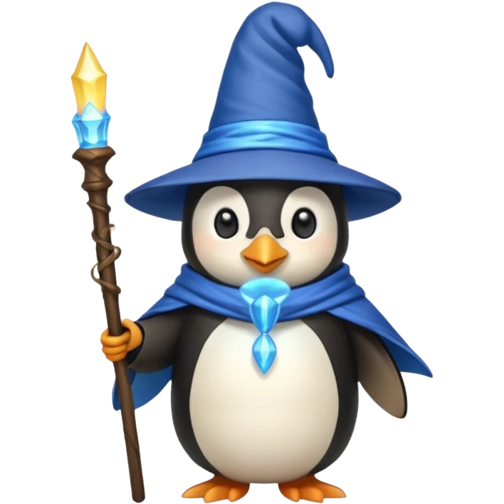 Penguin Wizard emoji
