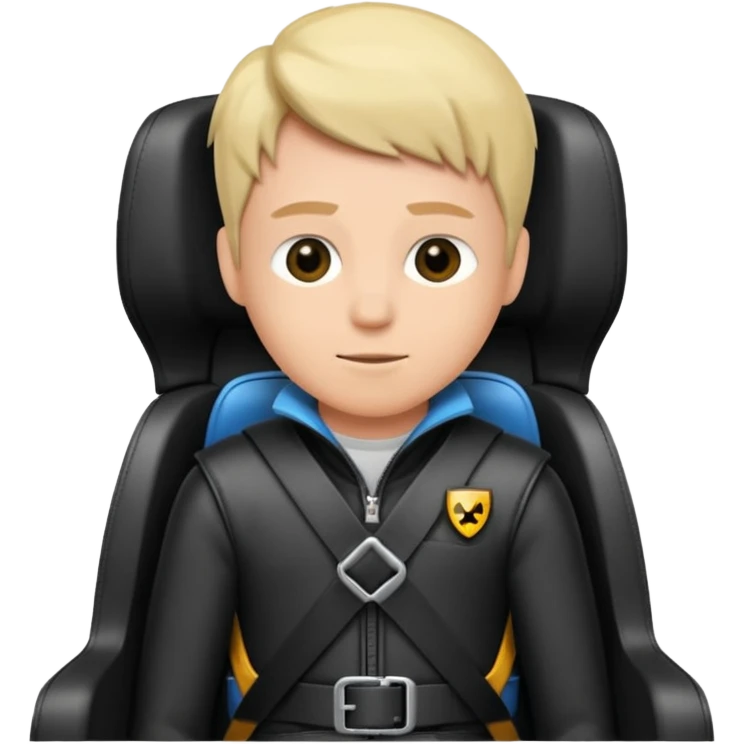Safety belt for speed car sit emoji