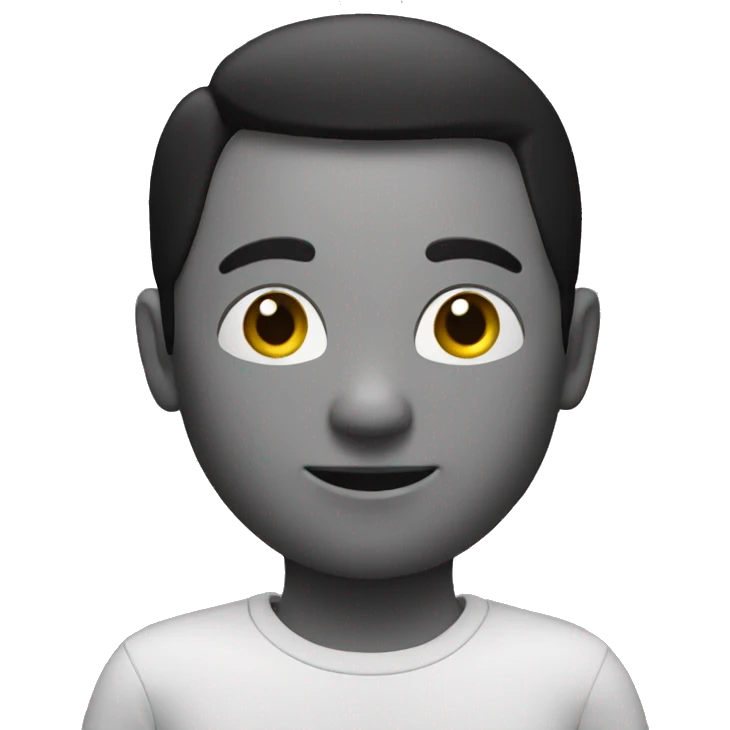 3d black round emoji