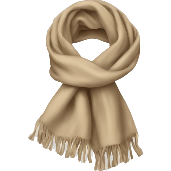 Scarf in beige emoji