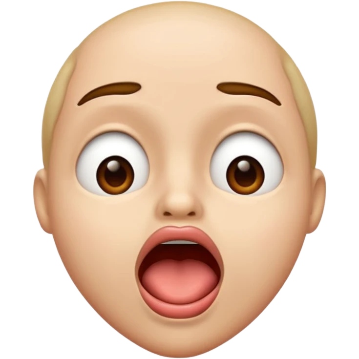 Mouth drop emoji