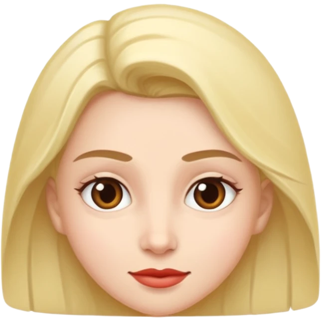 Милая девушка с длинными русыми волосами плачет  emoji