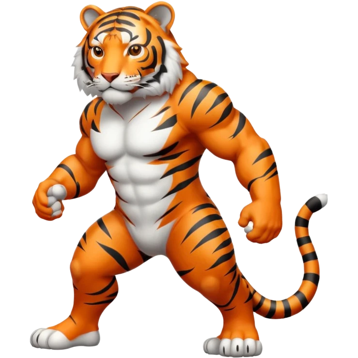 Tiger WHITE FULLBODY emoji
