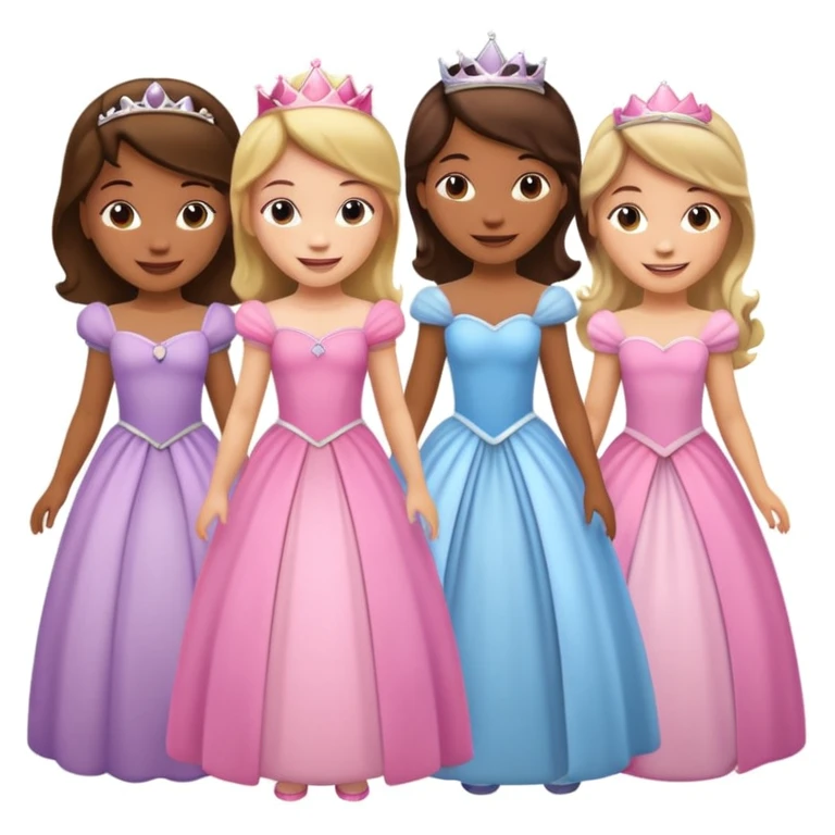 girls in a princess dress emoji