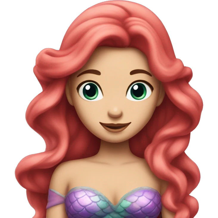 Create the Twin mermaid sister of Ariel who looks identical emoji
