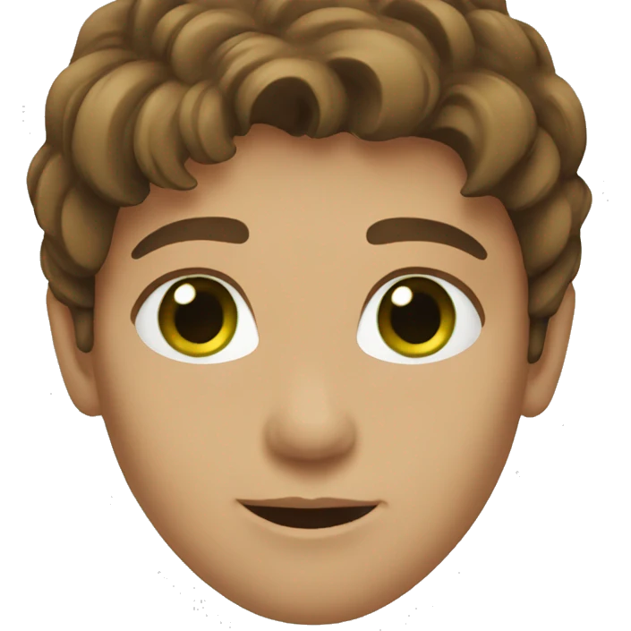 brown hair green eyes emoji
