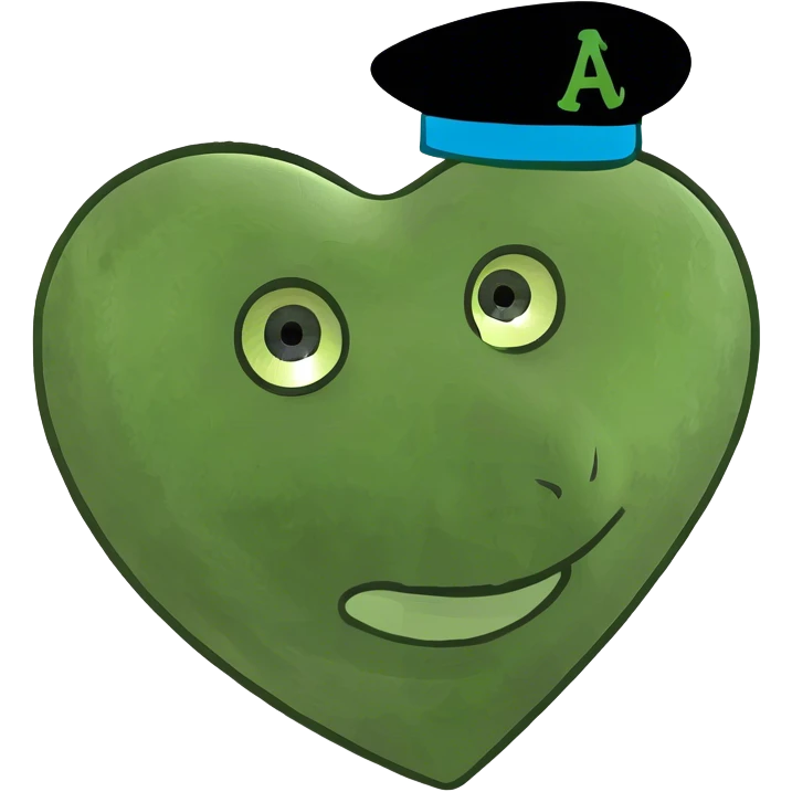 heart with "A" inside emoji