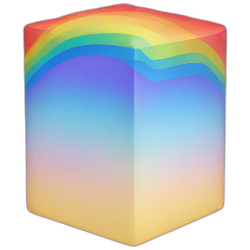 cube rainbow emoji