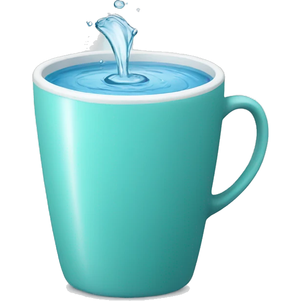 a cup with water emoji