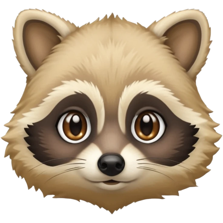 Blonde raccoon emoji