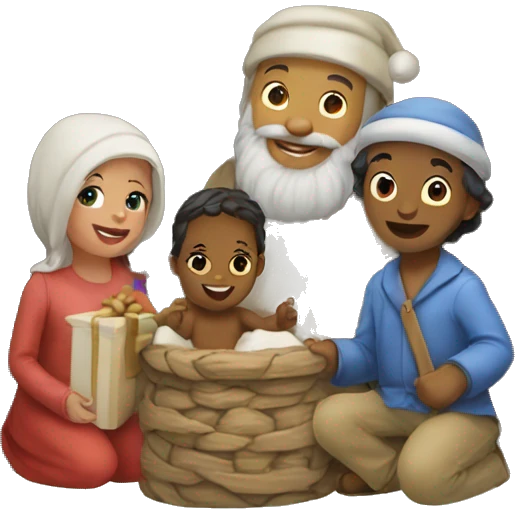 Crèche de noel  emoji