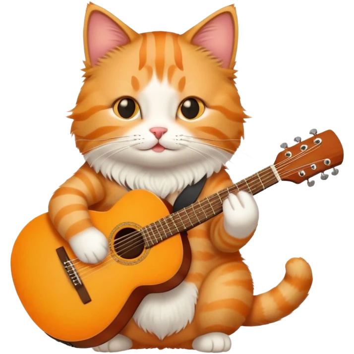 Gato guitarra emoji