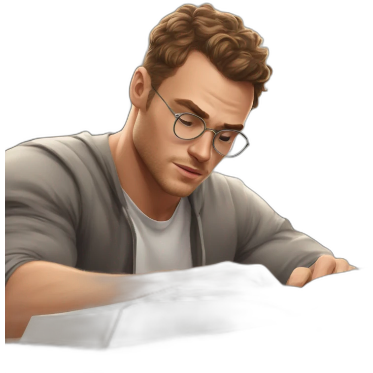 Kerem Bursin studying emoji