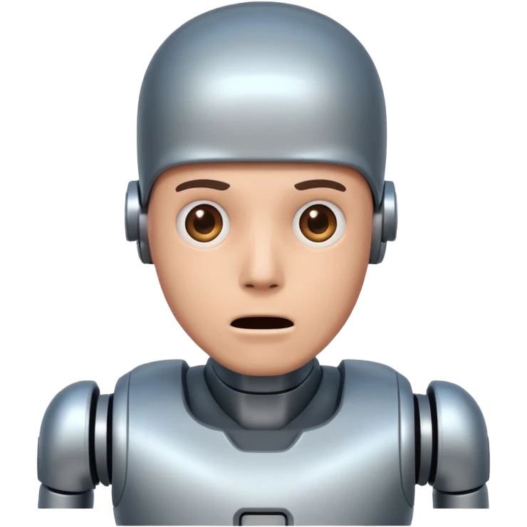 Robot killing a man emoji