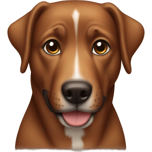 Brown dog emoji