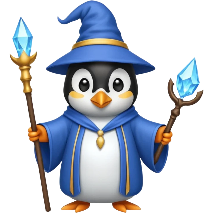 penguin wizard emoji