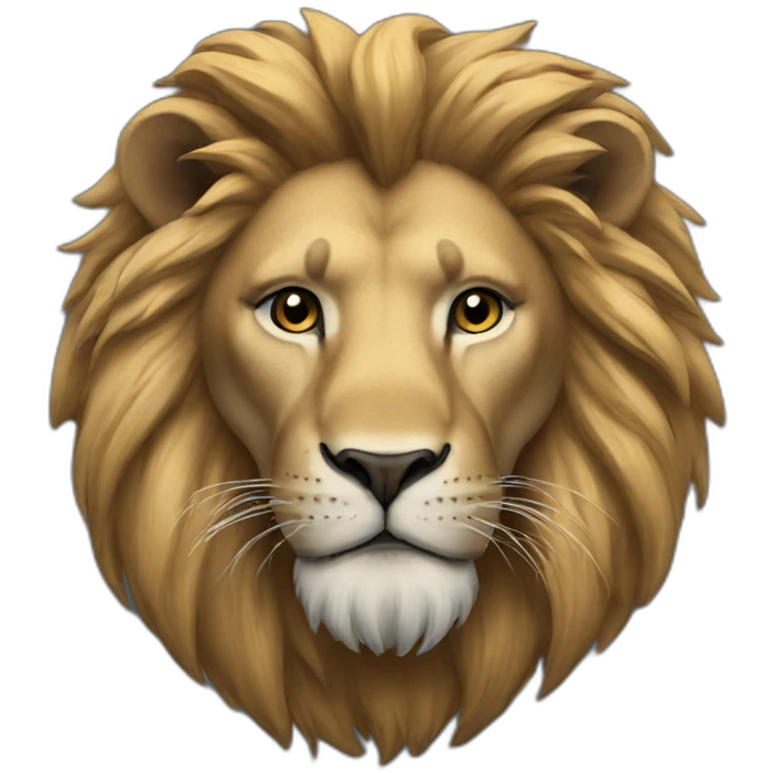Lion bleu emoji