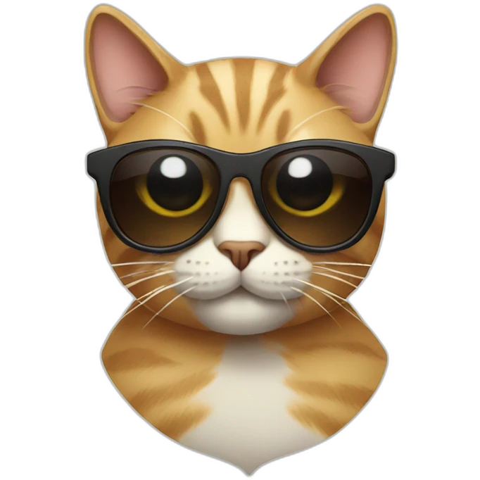 Cat with sunglasses emoji