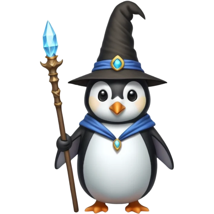 Penguin Wizard emoji