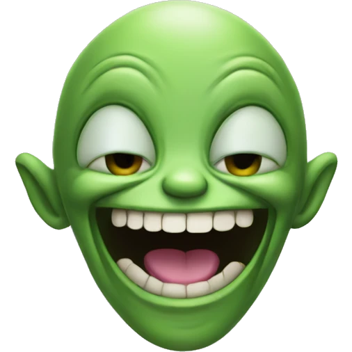 Alien laughing emoji