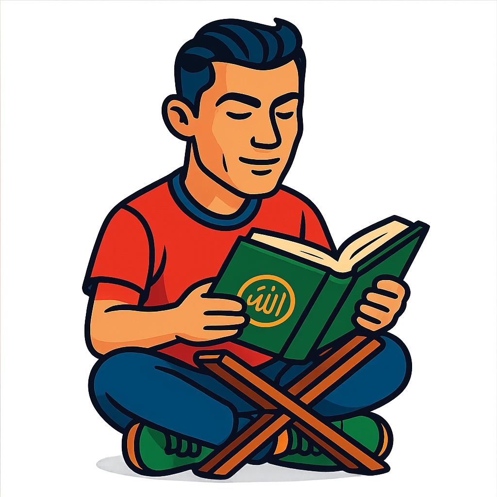 Ronaldo reading the Quran emoji