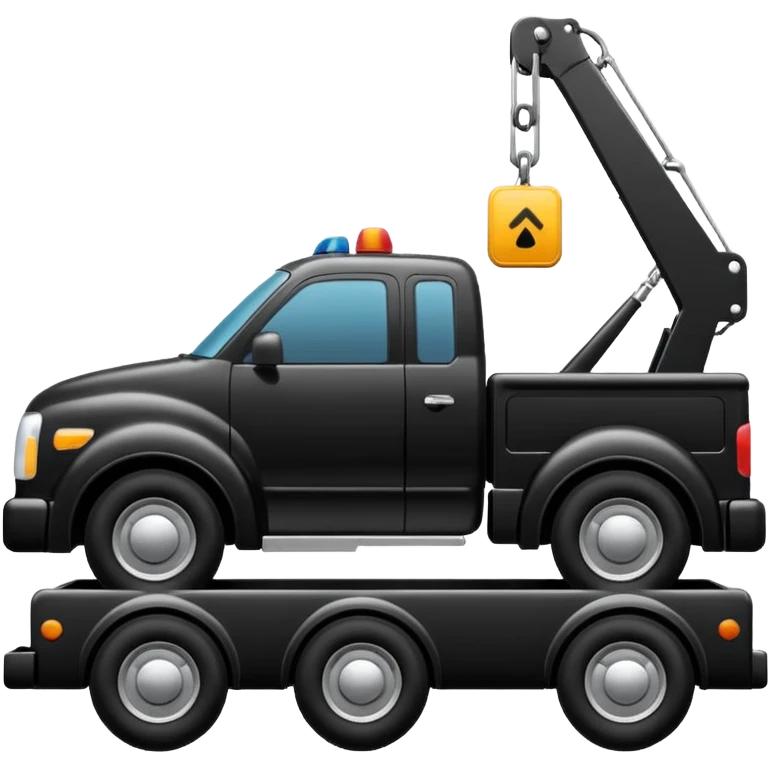 towing street  icon, shilloute emoji