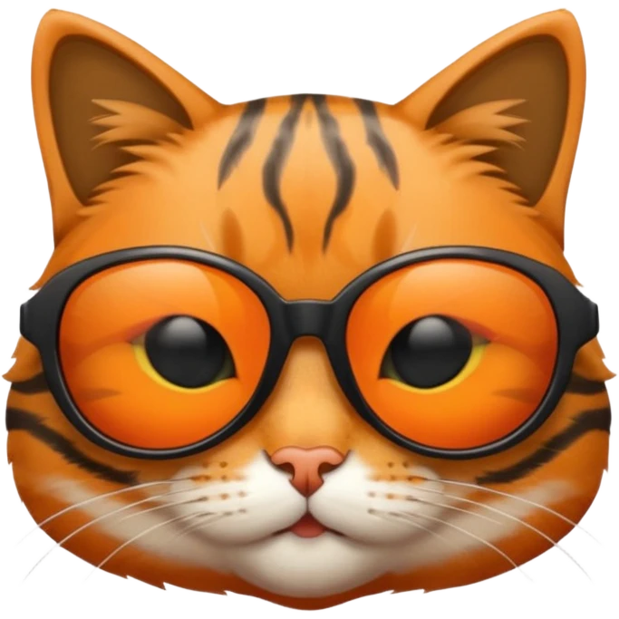 Cat wearing sunglasses emoji