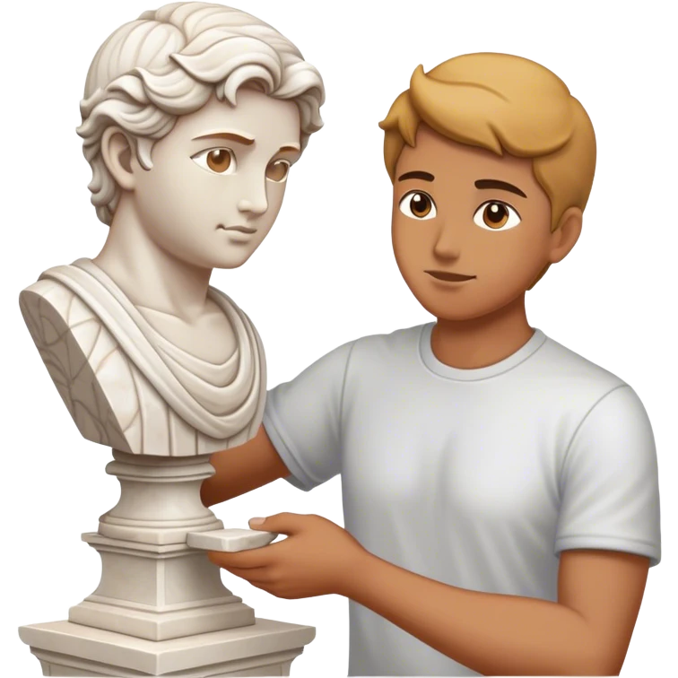 Emoji of a sculptor emoji