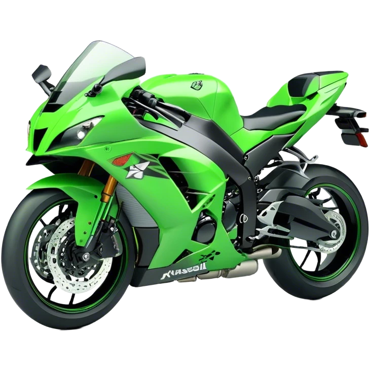 Kawasaki Ninja (Sportbike) - Kawasaki Ninja ZX-10R (Model Year: 2022) (Iconic colour: Green) emoji