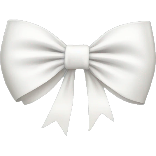 white bow emoji