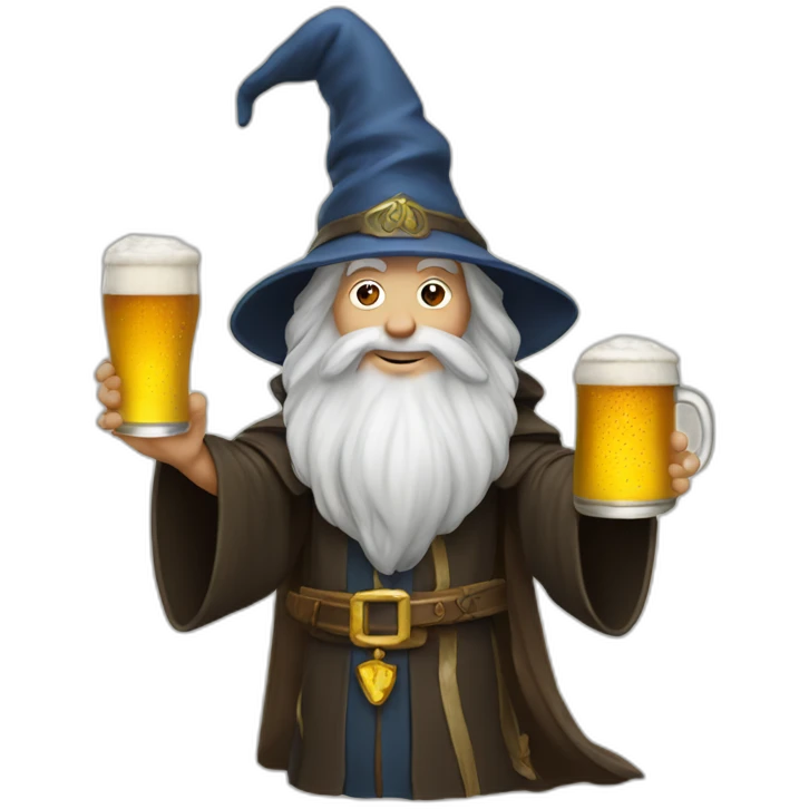 wizard-with-beer emoji